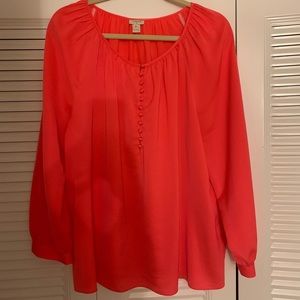 JCrew pink blouse